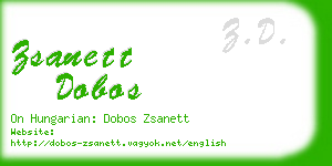 zsanett dobos business card